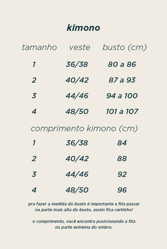 kimono DUNA listrado